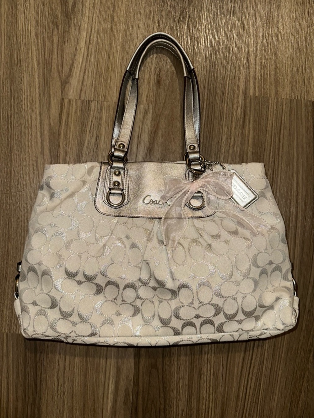 White Coach Bag